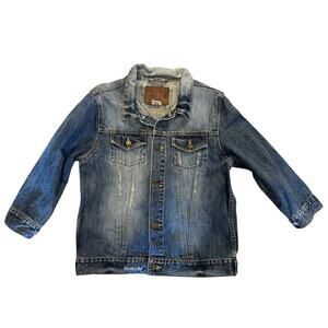 Hard Rock Denim Jacket Youth XL/Adult S Y2KRevival Retro Grunge 90sAmericana